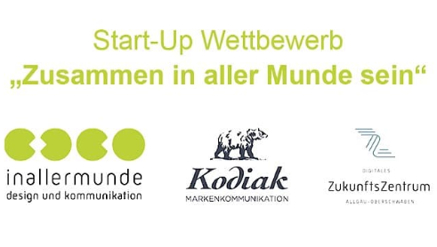 Startup-Wettbewerb „Zusammen in aller Munde sein“ – Agenturleistungen für Startups werden im Wert von 25.000,00 € verlost