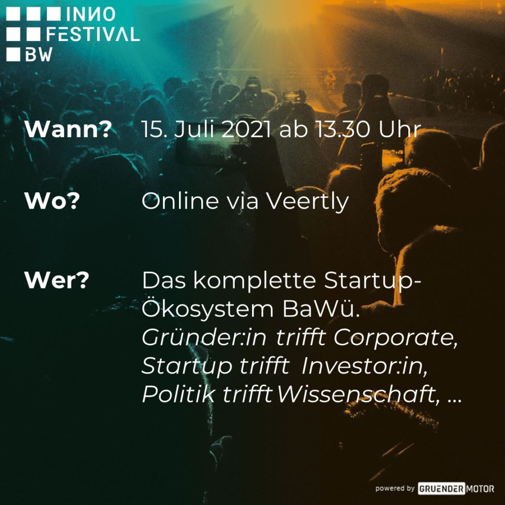 Am 15. Juli 2021 findet zum ersten Mal das INИO FESTIVAL BW statt